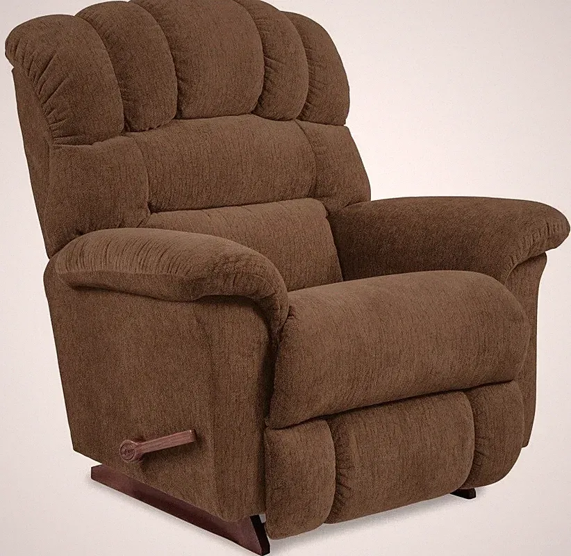 Oversized Brown La-Z-Boy Rocker Recliner Lazy Boy Manual Chair Big Tall Lazyboy