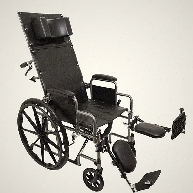 ProBasics Full Reclining Wheelchair 18" x 17", Removable Desk Arms & ELRs