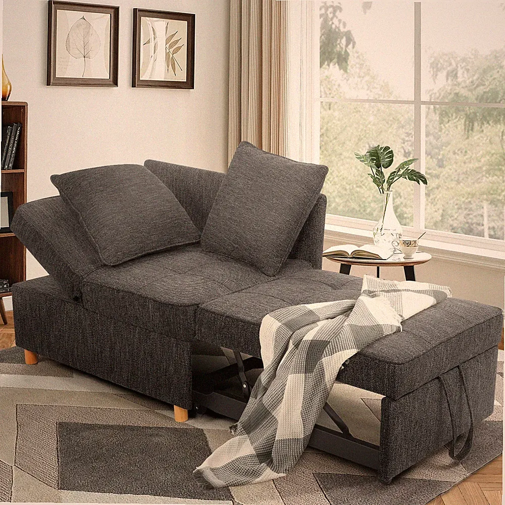 Sofa Bed Chair 4-in-1 Convertible Chair Bed,Single Recliner for Small Space
