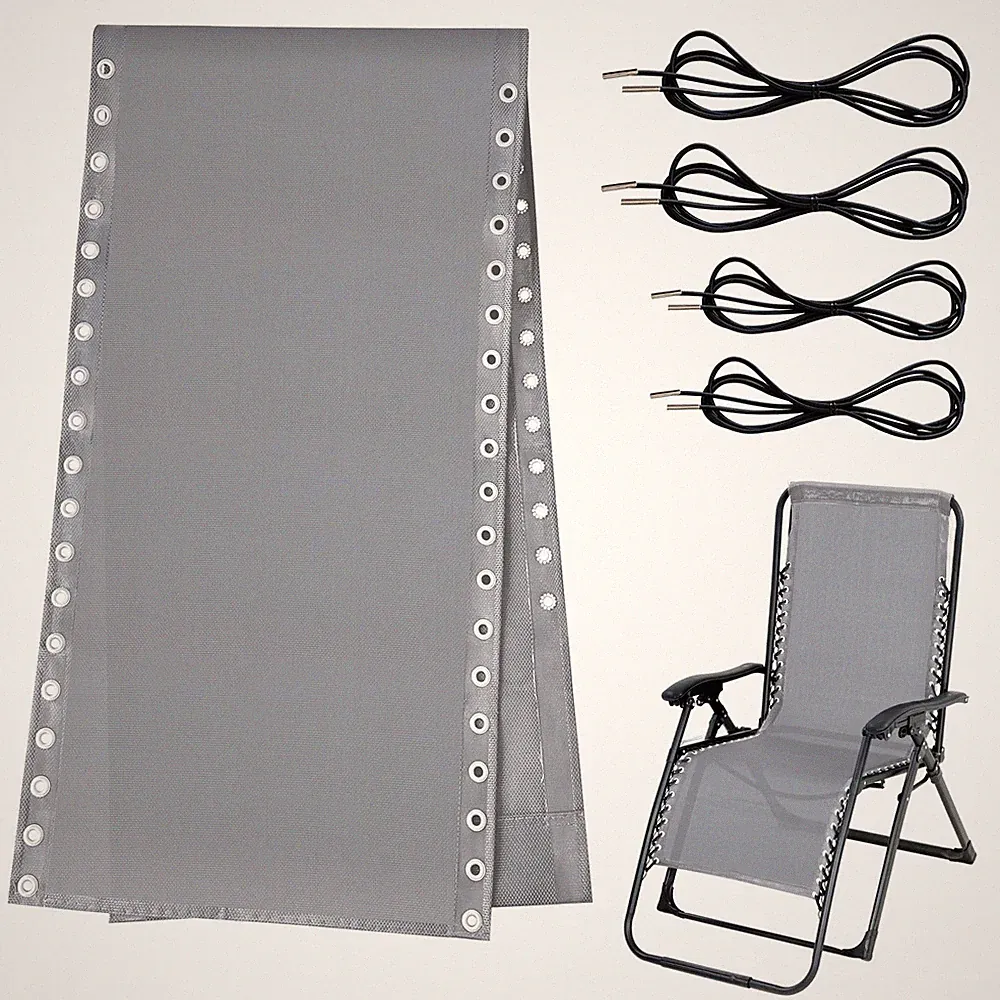 Zero Gravity Chair Replacement Fabric with Cord Kits, 17inch Wide Repair Clot...